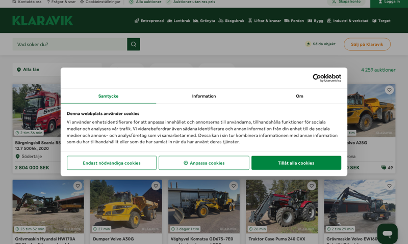 Klaravik — homepage