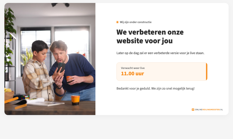 OnlineVeilingmeester — homepage