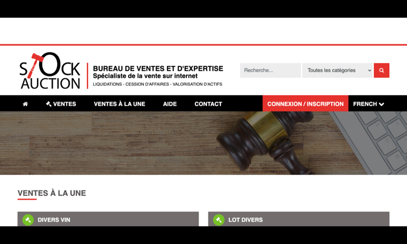 StockAuction.be — homepage