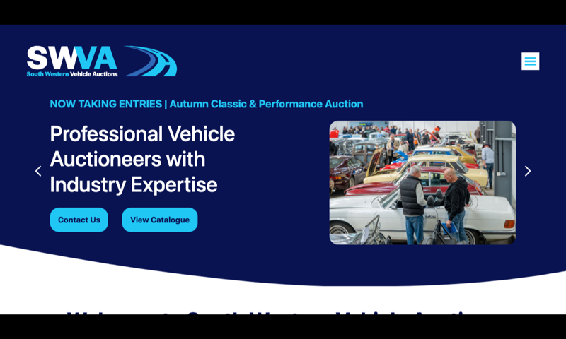 South Western Vehicle Auctions — homepage