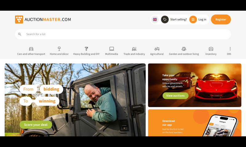 AuctionMaster — homepage