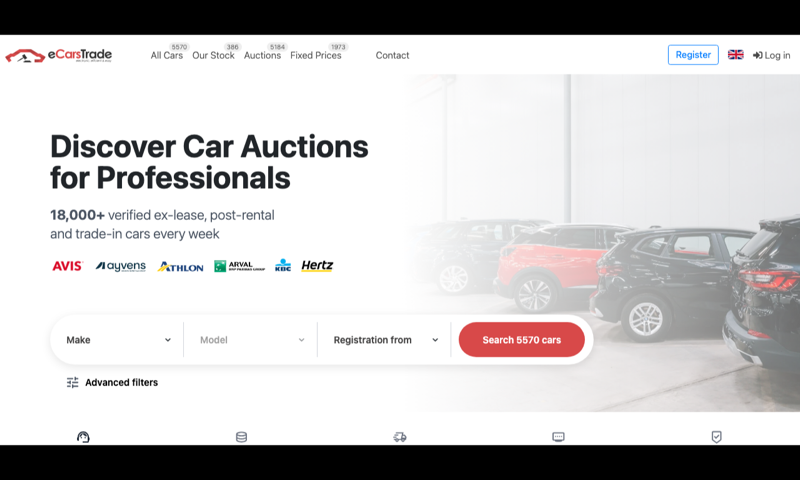 eCarsTrade — homepage