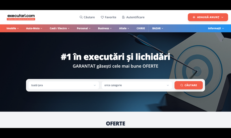 Executari.com — homepage