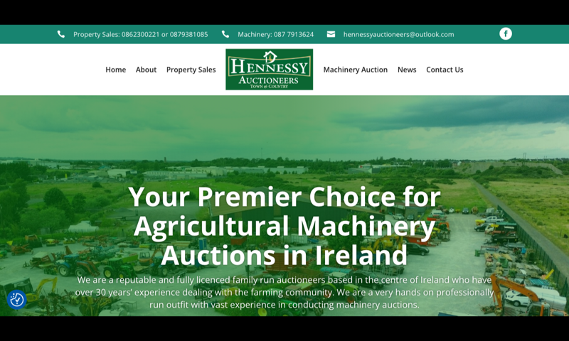 Hennessy Auctioneers — homepage