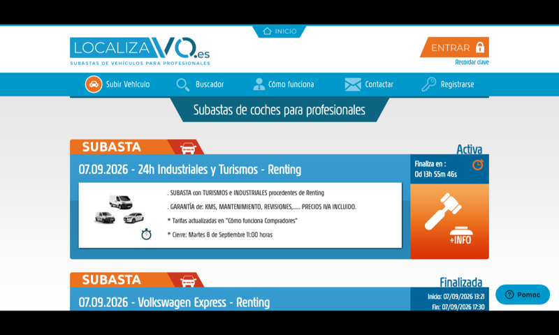 LocalizaVO — homepage