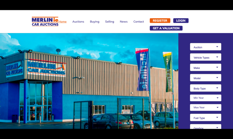 Merlin Car Auctions — homepage