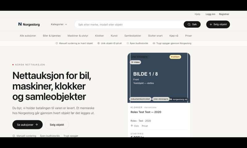 Norgestorg — homepage