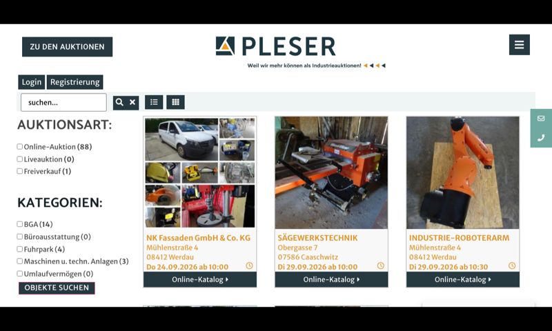 Pleser — homepage