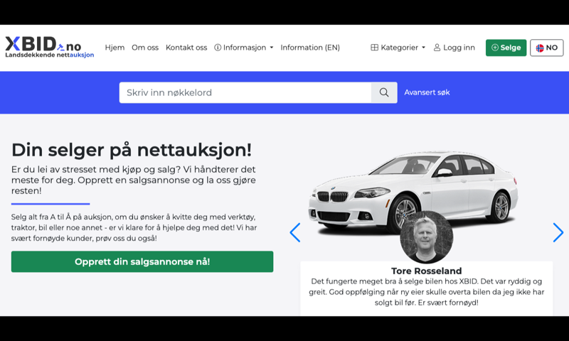 XBID.no — homepage